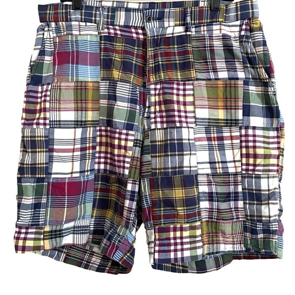 POLO Ralph Lauren Prospect Patchwork Plaid Shorts Men's 34 Preppy Country Club